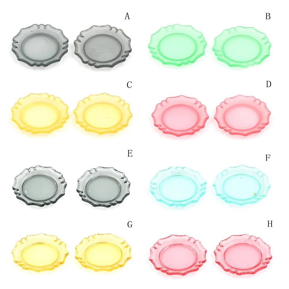2 шт 1:12 кукольный домик мини-посуда миниатюрные кухонные тарелки блюдо аксессуары набор кукольные аксессуары