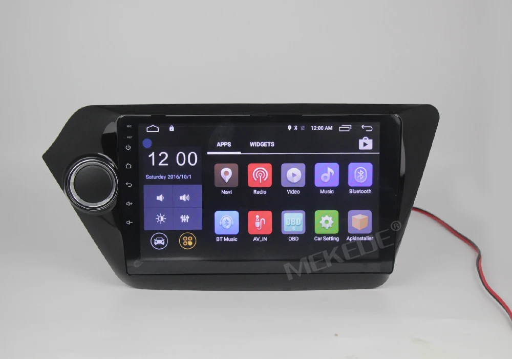 Discount Quad Core 9 inch Android 7.1  Car GPS Navigation for Kia RIO K2 2010 2011 2012 2013 2014 2015 Radio Cassette Player WIFI 4G DVR 18