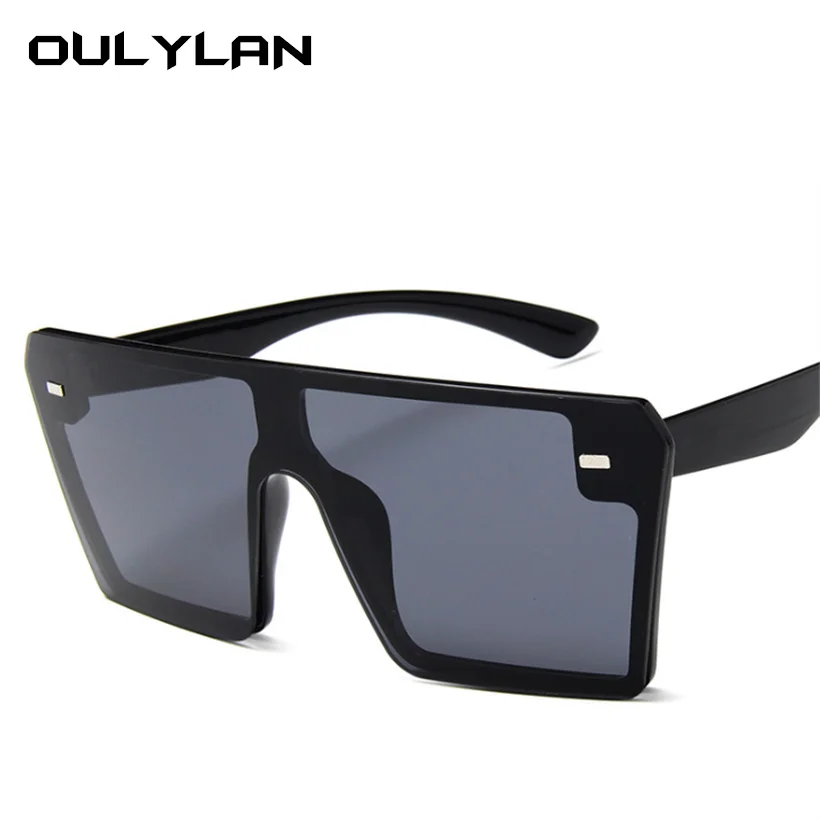 Oulylan Квадратные Солнцезащитные очки женские мужские винтажные брендовые градиентные солнцезащитные очки для дам черные красные солнечные очки UV400 очки
