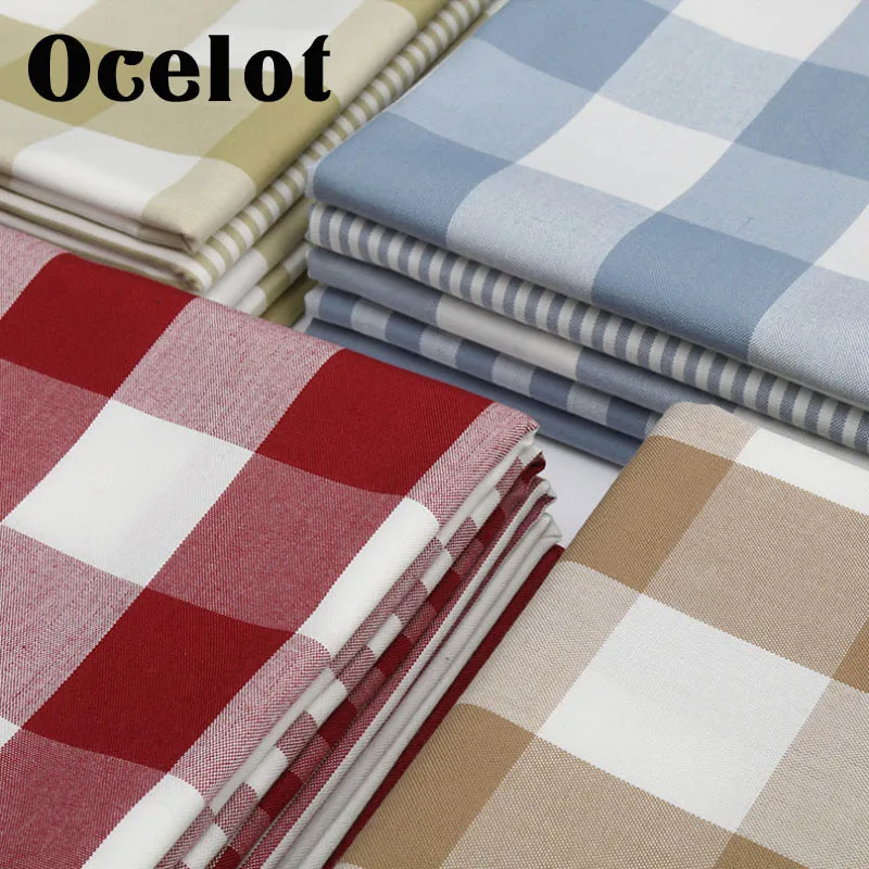 

100*145CM DIY Fabric plaid bow for Tissue Kids Bedding home textile for Sewing Tilda Doll for Curtains Tablecloths Coasters