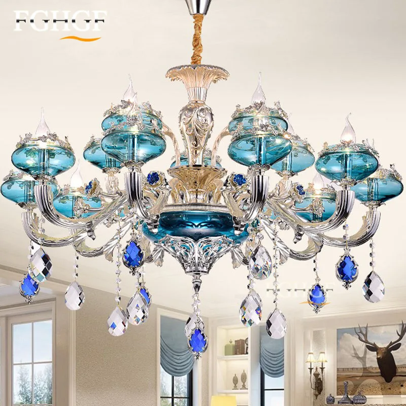 

Luxury Crystal Candle Bulbs Chandelier Light Elegant Chandelier Lighting Hanging Lamp Living Room Restaurant Hotel Art Decorate