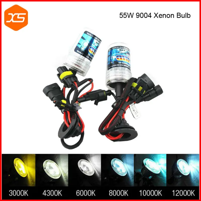 2pcs 12v Xenon H4 6000k 55w H4 Yellow Headlight 8000k Hid Blue Car