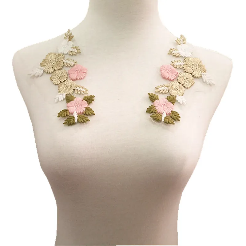 Embroidery Sew on Knitting Flower Patch (4)