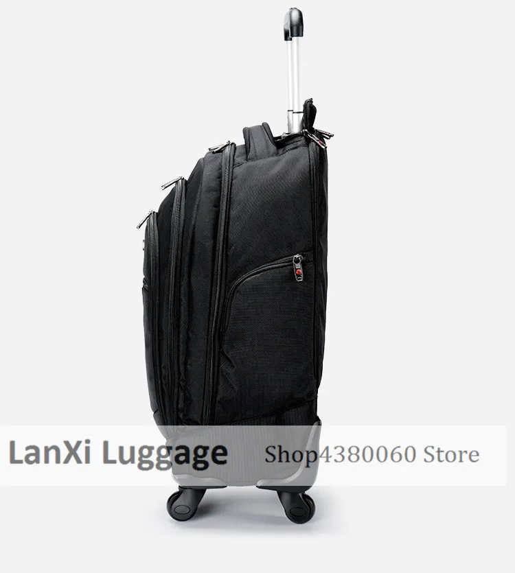 Новый рюкзак Колеса металлические сумка тележка Для мужчин Путешествия многофункциональный LuggageTrolley Для мужчин мешок большой Ёмкость