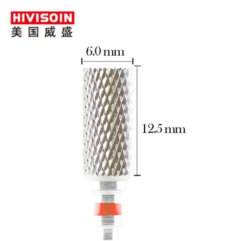 

Cross cut fine (0235.060)- ISO140 -Tungsten Carbide Burs - HIVISOIN Carbide Nail Drill Bit&Dental Burs