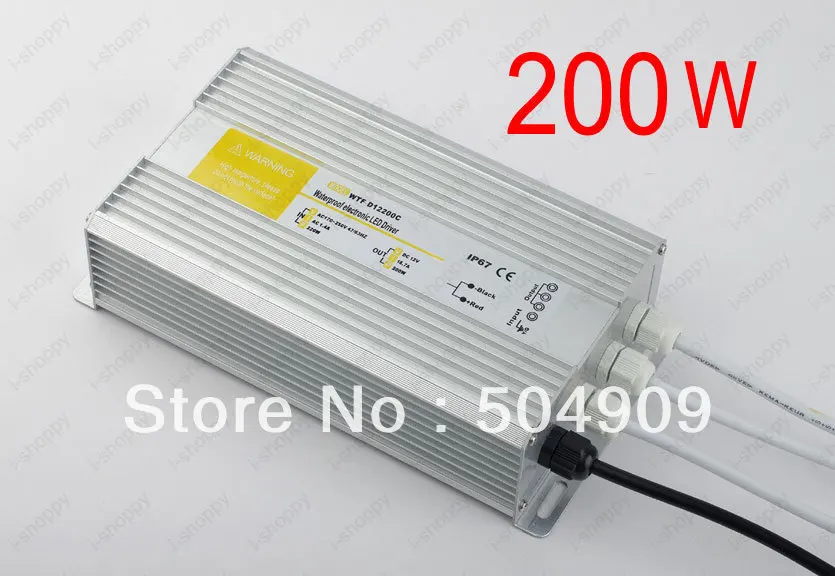 

200W 8A Universal Power Supply /Transformer /Driver,110V/220V AC Input,24V DC Output,Waterproof IP67, for CCTV LED Light Strips