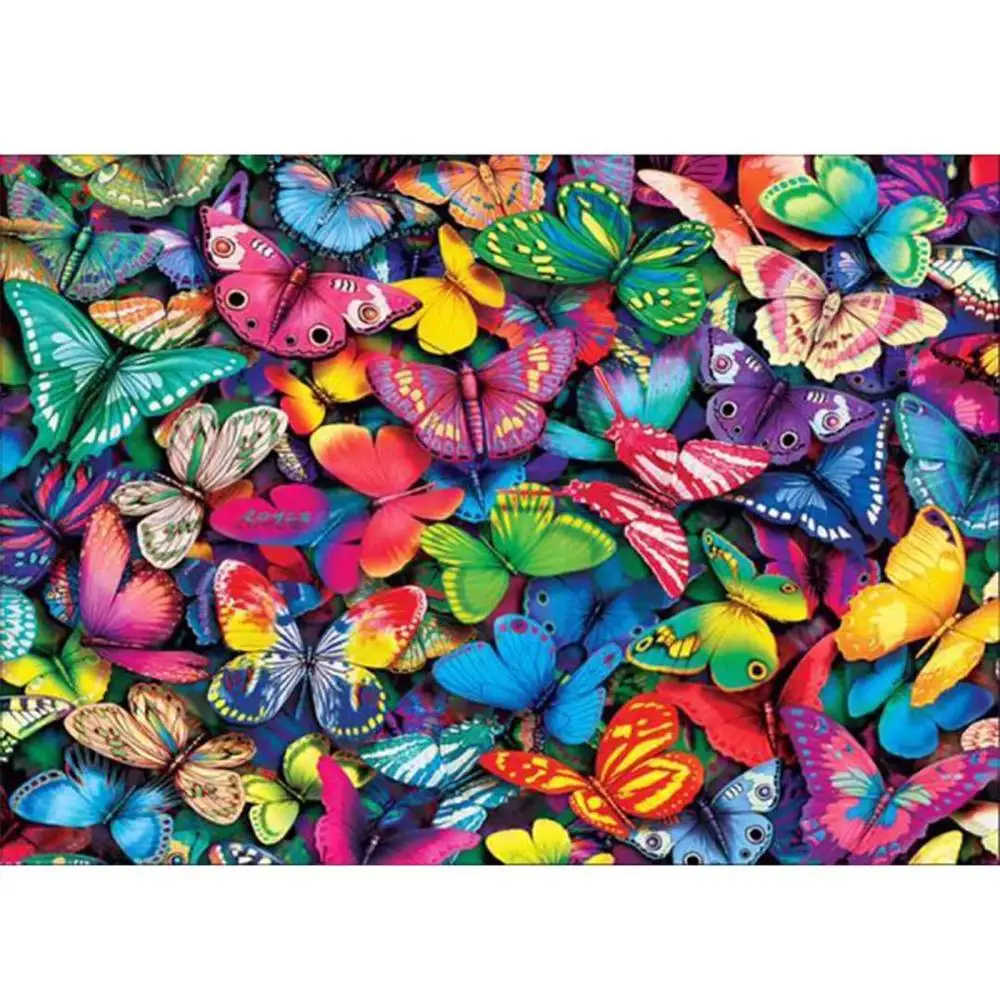 

Emerra 7Colors Diamond Embroidery Butterfly Handmade Decoration Village Needlework Mosaic Cross Stitch Home Decor Free Shipping