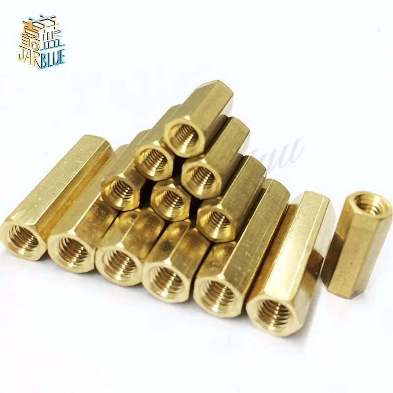 

M5*20mm Double-pass pillars flat head pillars hollow pillars hexagonal copper stud isolation column M5*20mm