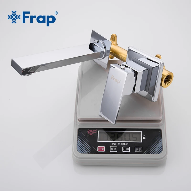 FRAP настенный Серебряный зеркальный кран для раковины, кран для ...