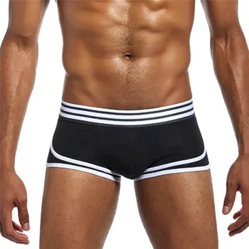 

Men Soft Underpants 2018 New Shorts Bulge Pouch Sexy Underwear Comfortable Men Pouch Cotton Underpants #J29