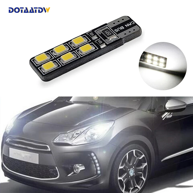 DOTAATDW 1x Canbus T10 W5W 168 194 светодиодная клиновидная лампа без ошибки Citroen C4 C5 C3 Grand Picasso Berlingo Xsara Saxo C1 C2 ds3