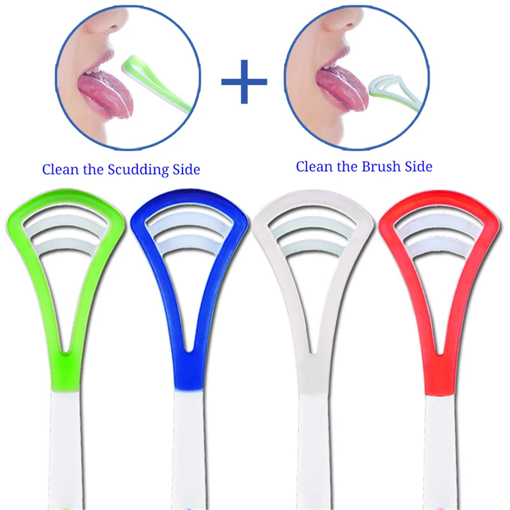 FAWN MUM Double sides Silicone Tongue Scraper Cleaning Tongue bacteria