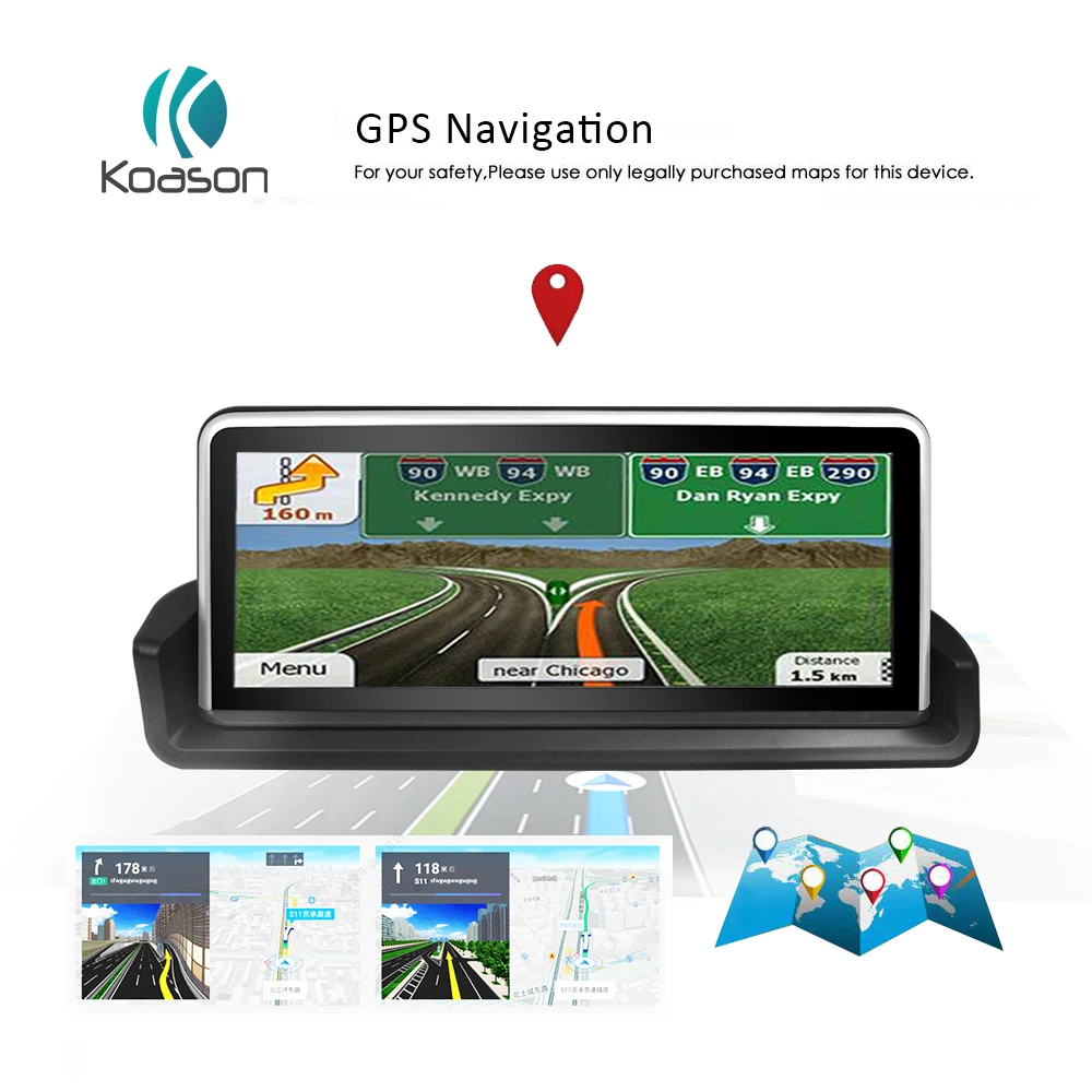 10 25 &quotсенсорный экран автомобильный GPS навигатор для BMW Android 8 1 Wifi Автомобильный