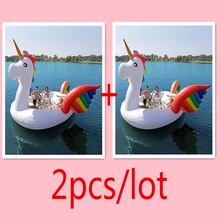 2 шт./лот более 9 футов в высоту гигантский надувной Единорог поплавок Фламинго Остров Бассейн с сертификатами CE