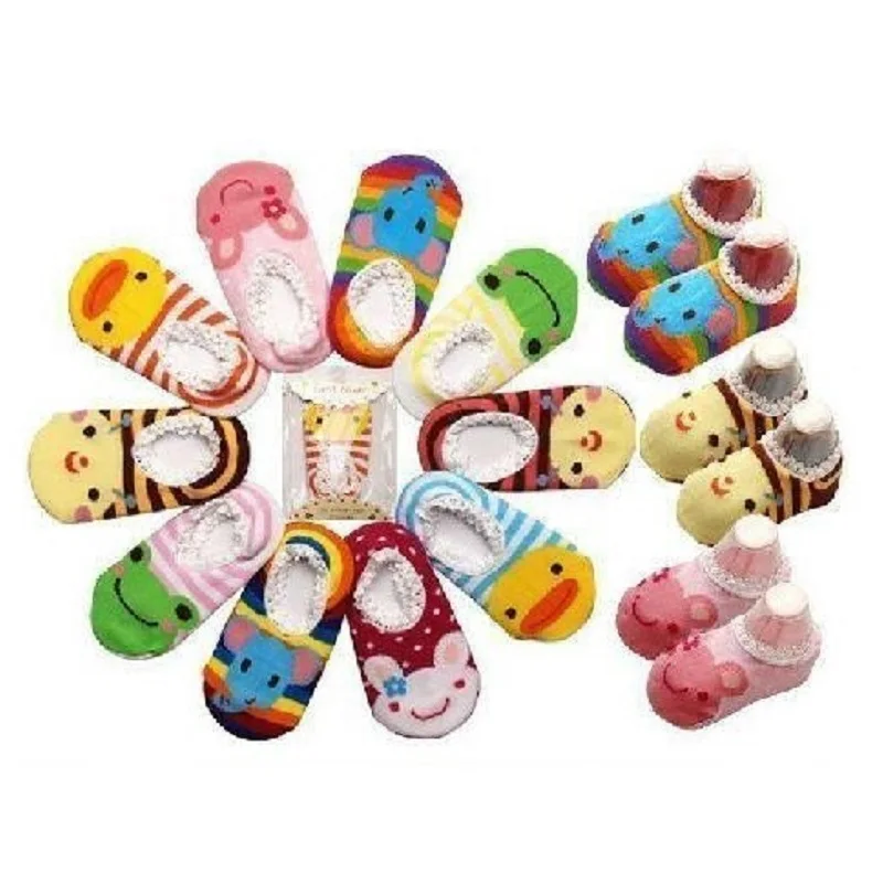 

10pairs non-slip Baby Socks Foot cover Infant room Floor Newborn sock Children girls Socks Bebe Slippers casual Ankle High