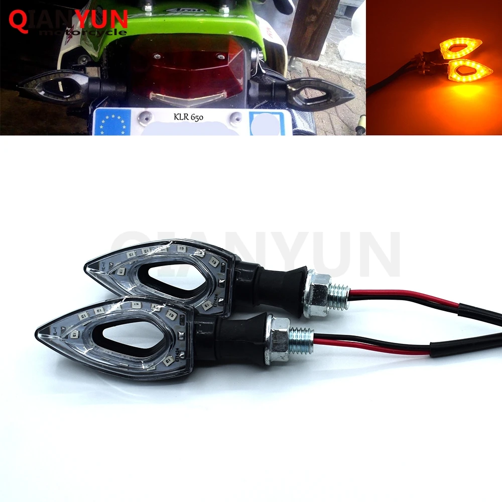 

Universal Motorcycle LED Turn Signal Lights Flashing 12 LED Amber Flash For Suzuki GSXR600 GSXR750 GSXR1000 GSR600 GSR750 SFV650