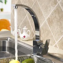 2013 Новая мода вращается на 360 градусов смесители для кухни. кран для раковины в ванной с одним отверстием( 2шт шланг