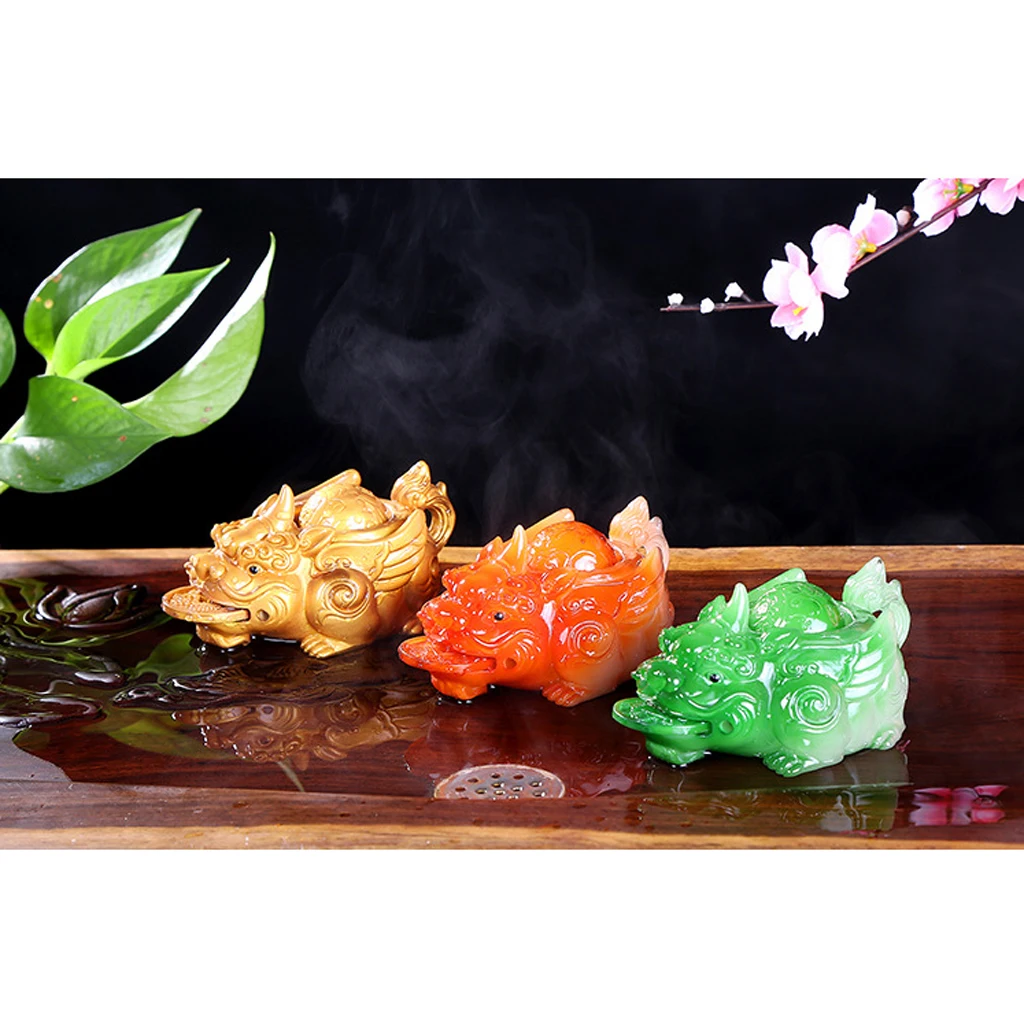 Tea Pets Ornaments Pi Xiu Pi Yao Fortune Table Decoration Ornament 