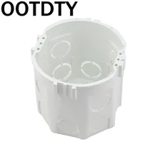 OOTDTY ABS Junction Box Wall Round Mount Cassette For Switch Socket Base EU Standard