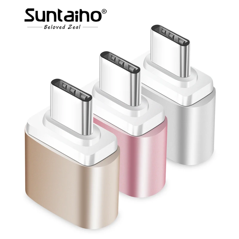 Suntaiho переходник usb type c USB 2,0 OTG Тип C на USB OTG конвертер для samsung Galaxy S9 a5 один плюс 6 Asus Zenfone 5z