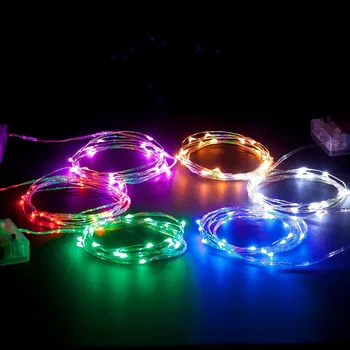 

100pcs Multi-Color DC4.5V 20leds 2m Copper Wire LED String light battery powered for christamas holiday,party,wedding decoration