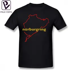 Nurburgring футболка Nurburgring Футболка короткий рукав милые футболка уличная одежда Графический 4xl 100 процентов хлопок мужская