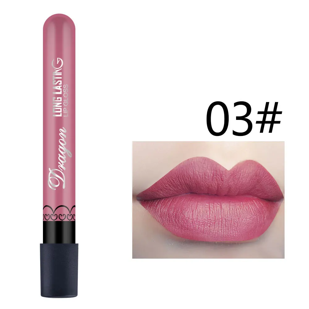 1 шт., сексуальный бархатный матовый блеск для губ с розовой розой и туманом, жидкая губная помада для женщин, матовая губная помада для макияжа, косметический блеск для губ