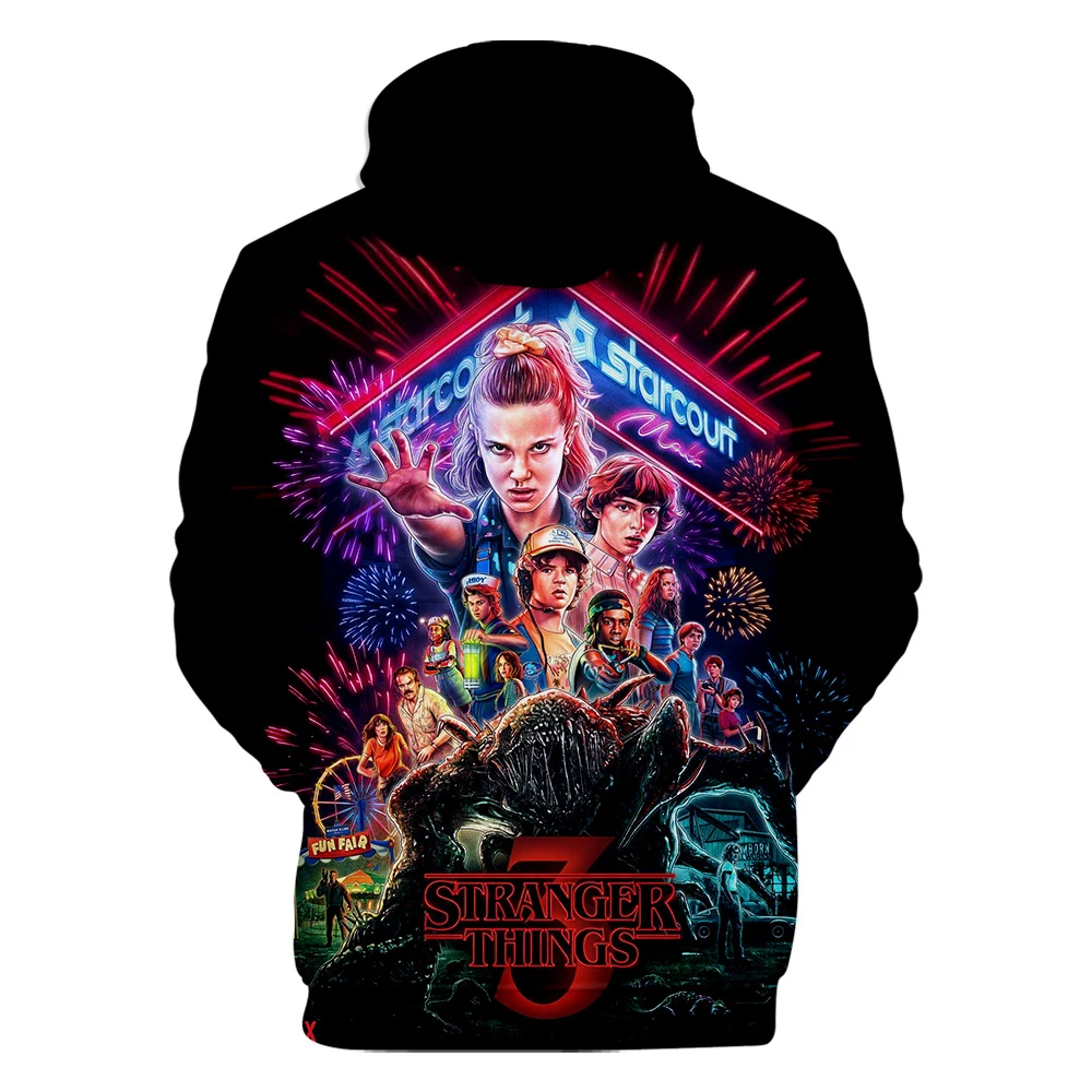 Stranger things 3d hoodie Clearance