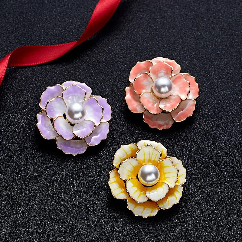 Женская брошь в форме цветка модное высококачественное платье аксессуары