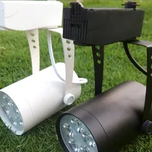 5X1 Вт Светодиодный рельс прожекторы AC85-265V 5 Вт черный белый верхняя одежда магазин домашние декоративные луковицы точечные светильники яркий CE