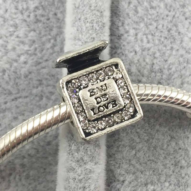 

Perfume bottles Charm With EAU DE LOVE European Beads Fit Pandora Charms Bracelets&Bangles Necklace B00282