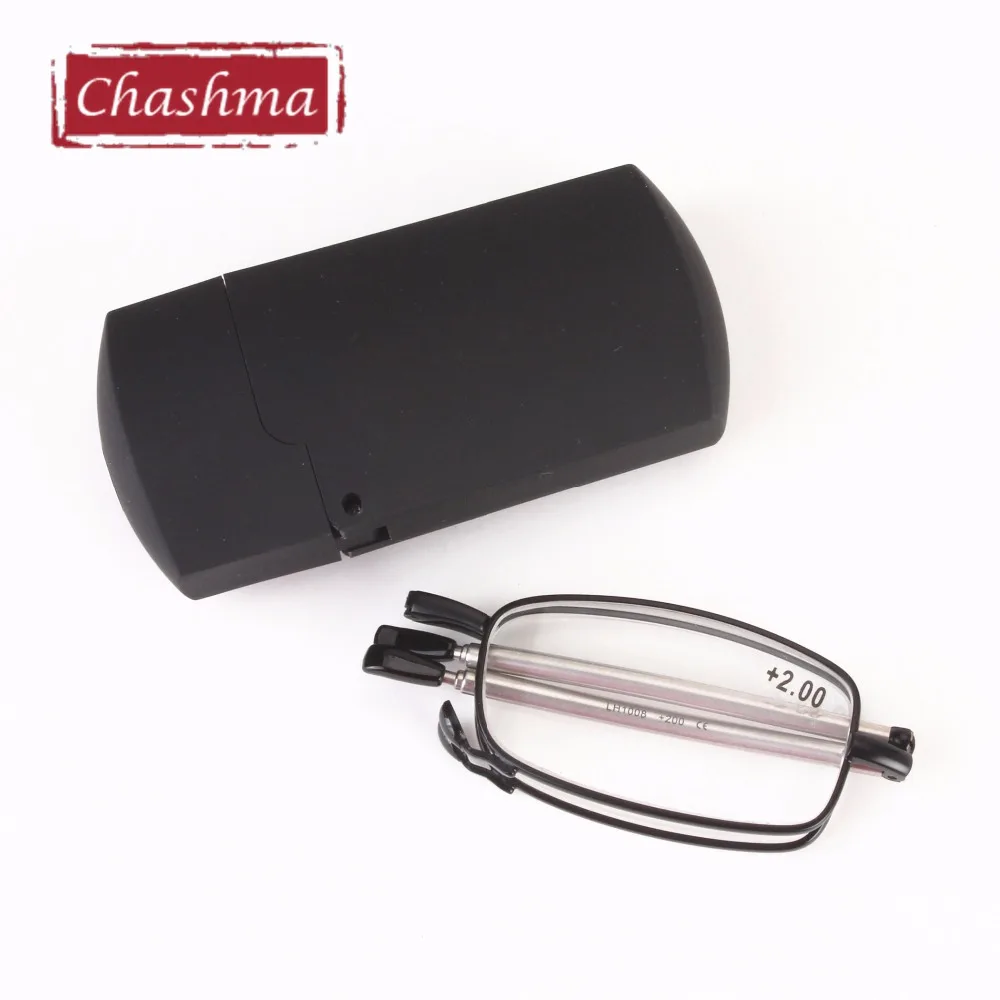 

Chashma High Quality Porcket Eyewear Small Read Glasses Antenna Foldable Reading Glasses with Case