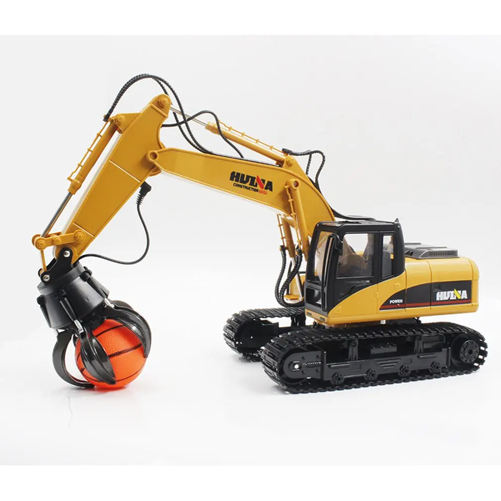 

HUINA TOYS 1571 1/14 16CH Alloy RC Ball Grabber Truck Engineering Construction Car Vehicle with Sound Light Rotate 680 DegreeRTR