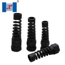 10 шт./партия нейлоновый пластиковый PA спиральный Кабельный ввод анти-изгиб M12 3-6,5 мм защита от натяжения для проволочных сальников