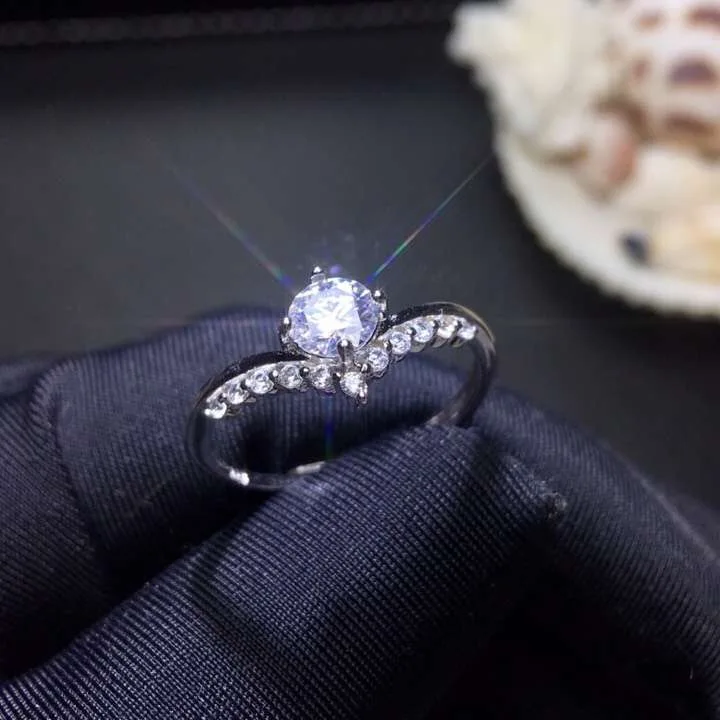 Moissanite 0.5ct твердость 9,3, алмазные заменители, могут быть протестированы на инструментах. Популярные ювелирные изделия