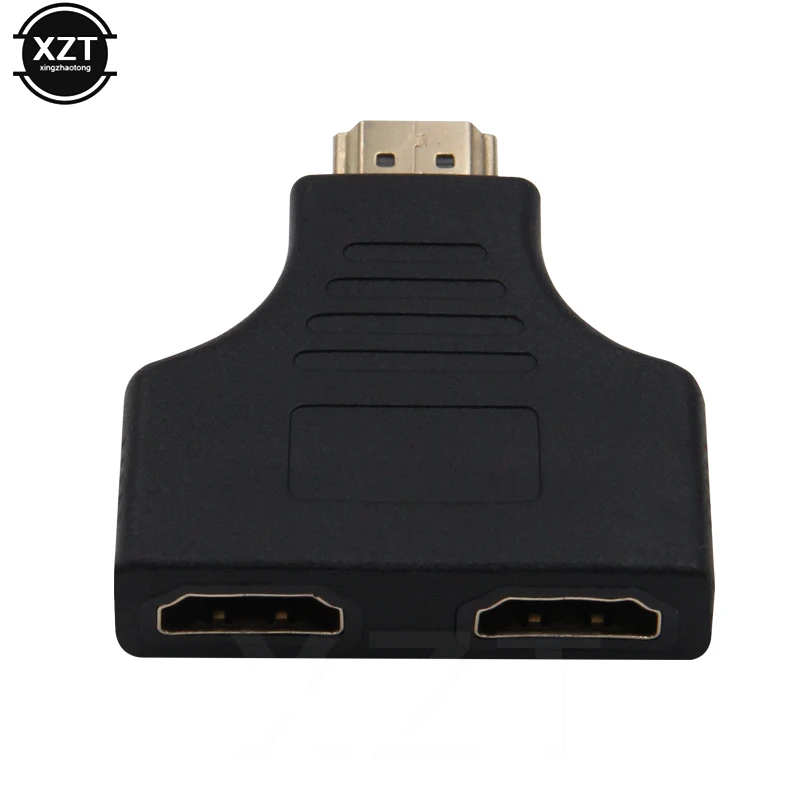 1080P HDMI Splitter Adapter Male to Female Conversion 1 in 2 HDMI