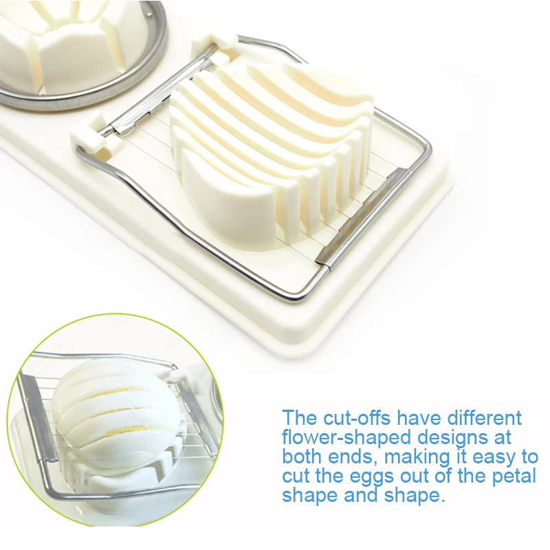 1pc Egg Cutter Stainless Steel Cutting Egg Slicers Wire Kitchen Slicing Gadgets Egg Decoration Tools Dropshipping