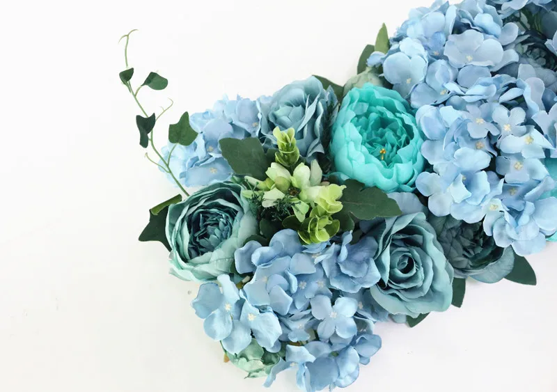 Flone Artificial Road Flower Row Silk Flower Hydrangea Peony Rose Flowers Wedding Arch Road Lead Home Hotel Party DIY Decor  (3)