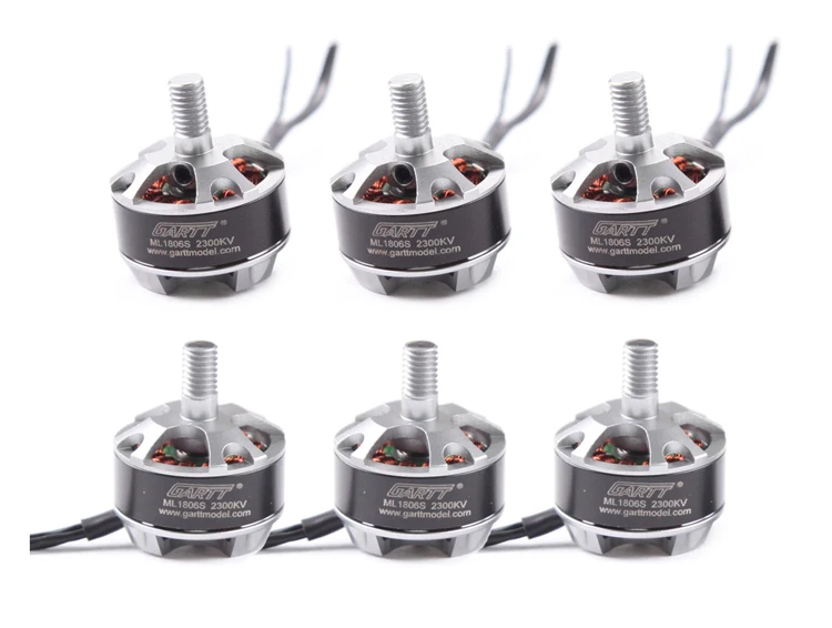 

6pcs GARTT ML1806S 2300KV RC Brushless Motor With Nut For Mini Quadcopter Helicopter CCW&CW