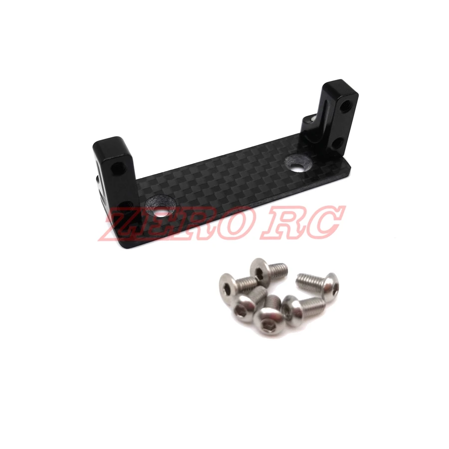 1/10 ALUMINUM Servo Mount With Carbon Fiber SKID PLATE FOR AXIAL WRAITH