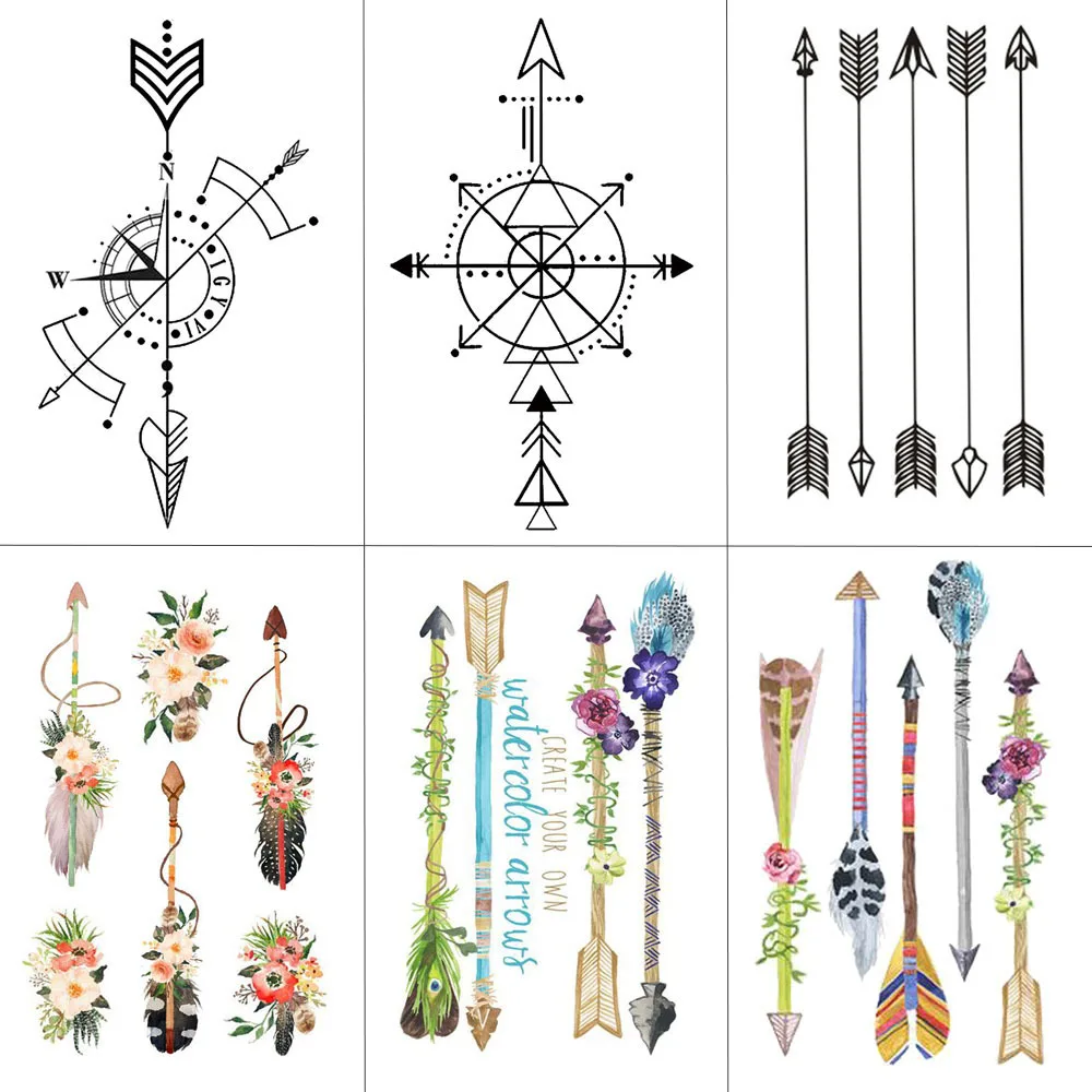 Wyuen زهرة السهم وشم مؤقت ملصقا الوشم للنساء مثير هيئة الفن ماء الرجال اليد وهمية الوشم 9.8x6 سنتيمتر AB-005 Wyuen زهرة السهم وشم مؤقت ملصقا الوشم للنساء مثير هيئة الفن ماء الرجال اليد وهمية الوشم 9.8x6 سنتيمتر AB-005