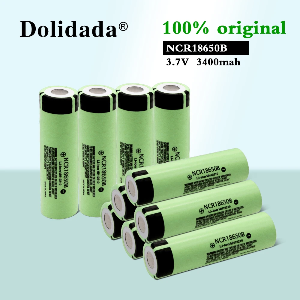 

2019 New 100% original 18650 battery 3400mah 3.7v lithium battery for panasonic NCR18650B 3400mah 3.7V flashlight battery