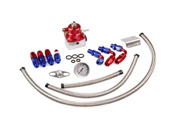 

FIFAN-1 set Universal Adjustable Fuel Pressure Regulator Kit Oil 0-100psi Gauge AN 6 Fitting End