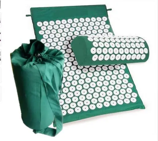 

Acupressure Rose Shape Neck Back Foot Massage Cushion Acupressure Mat Bag Relieve Stress Pain Spike Yoga Mat Pillow
