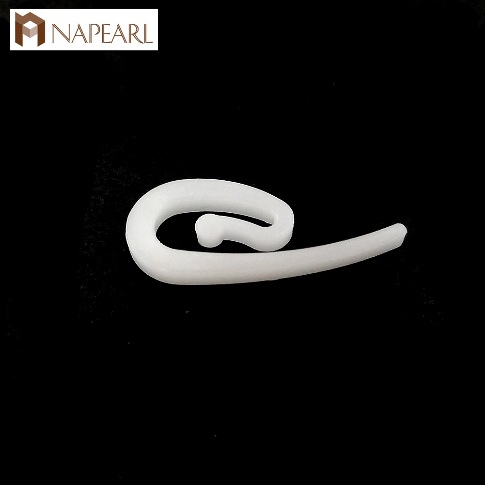 Маленькие пластиковые белые крючки NAPEARL для ленточная завеса подвесные окон