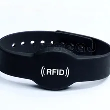 10 шт./лот) регулируемый водонепроницаемый силиконовый браслет RFID 125 кГц браслет с TK4100(совместим с EM4100) для плавания