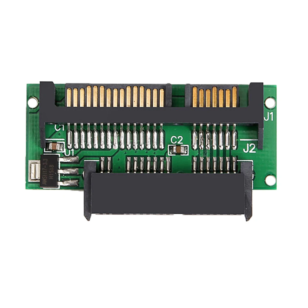 Dovewill 1.8'' Micro SATA 16Pin 7+7+2 SSD 3V to 2.5'' 22PIN SATA 5V Adapter Card Plug