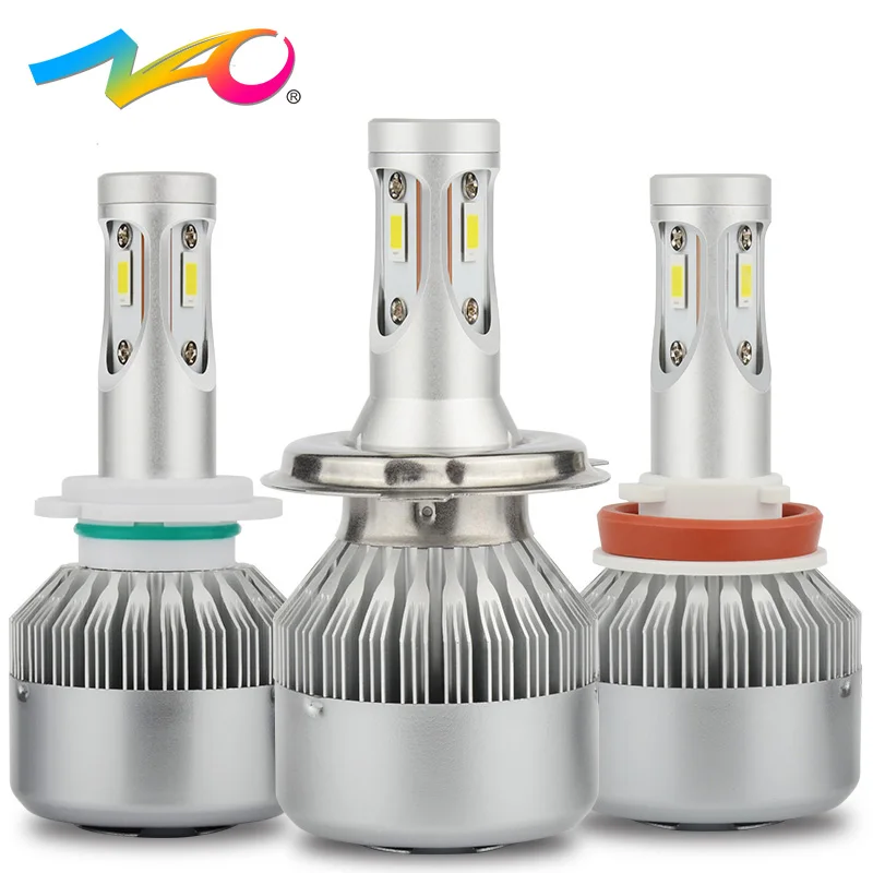 

NAO h4 led 12V h7 led bulb 80W 9000LM H11 car led lamp H8 automobiles headlight H9 auto light Super bright one year Warranty E3