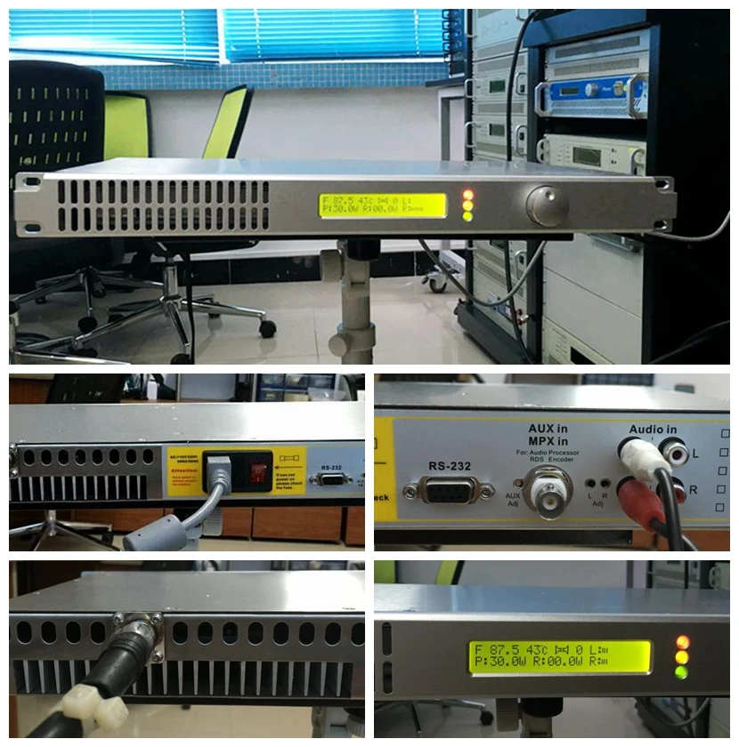 FMT 100L 0 100 W FM передатчик для ЧМ вещание станция дипольная антенна с 20 м RF кабель