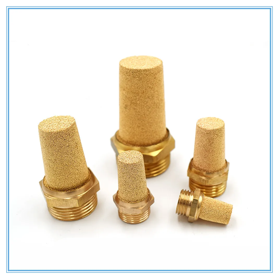 

Copper fitting M5 1/8" 1/4" 3/8" 1/2" Pneumatic Brass Exhaust Muffler Pneumatic Silencers Fitting Noise Filter Reducer Connector